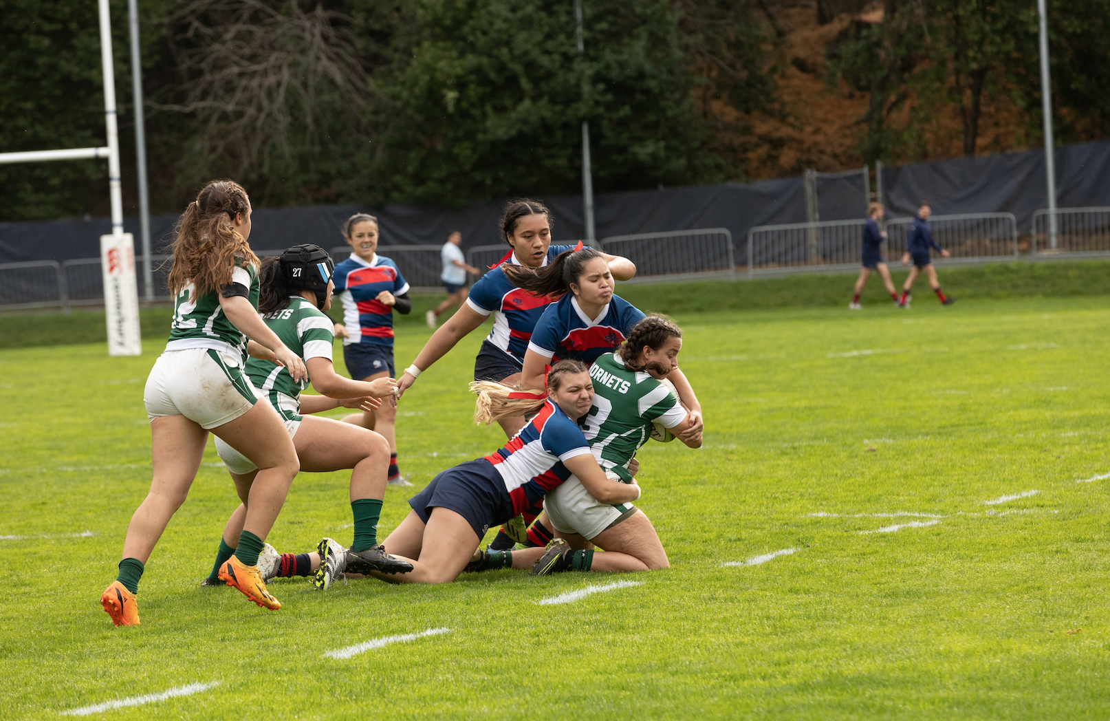 Tackle by SMC Player./ Photo by Rebecca Harper