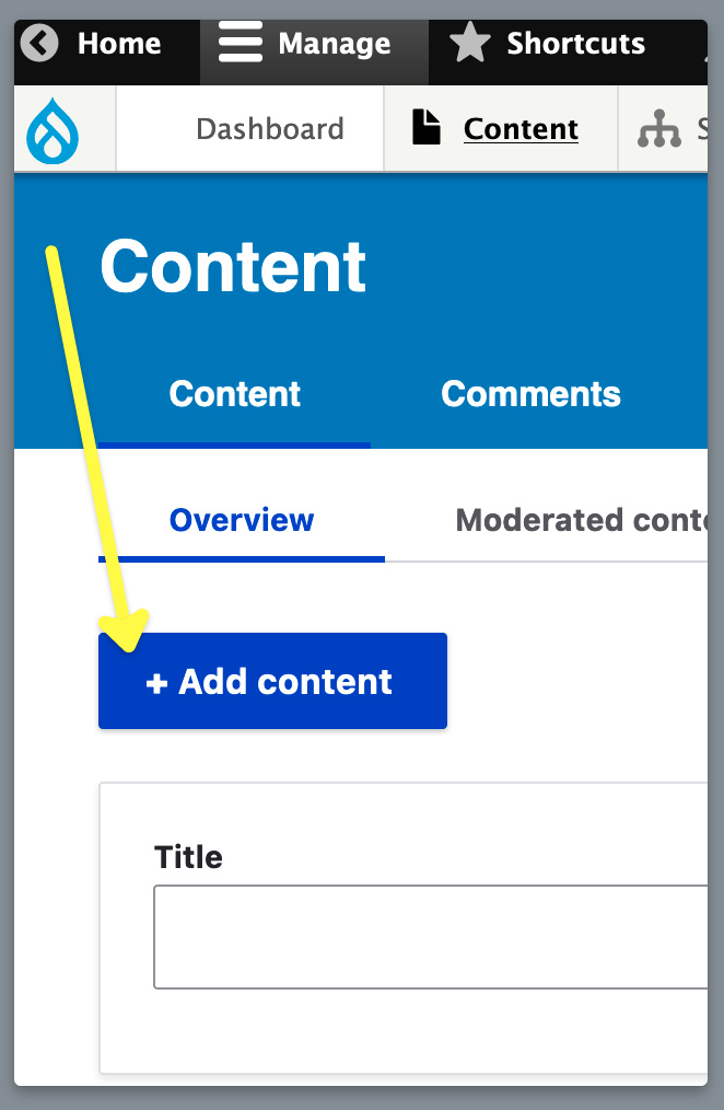 how to add content