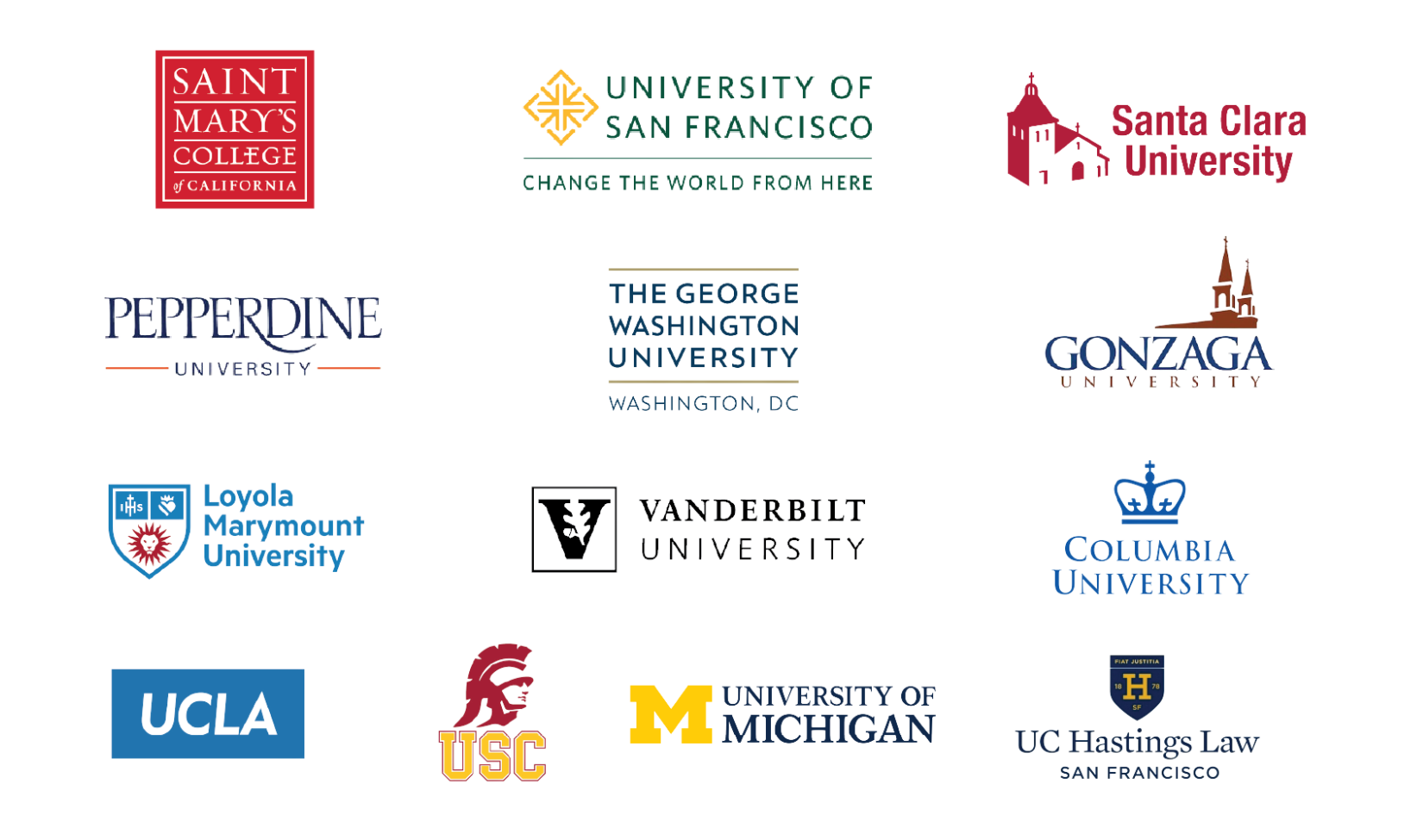 logos of colleges for grad school