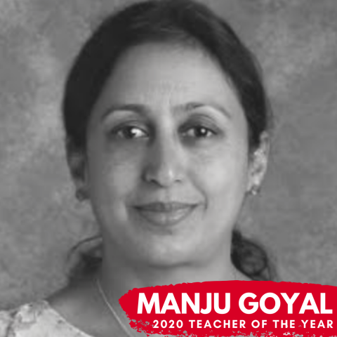 Manju Goyal; 202 teacher of the year
