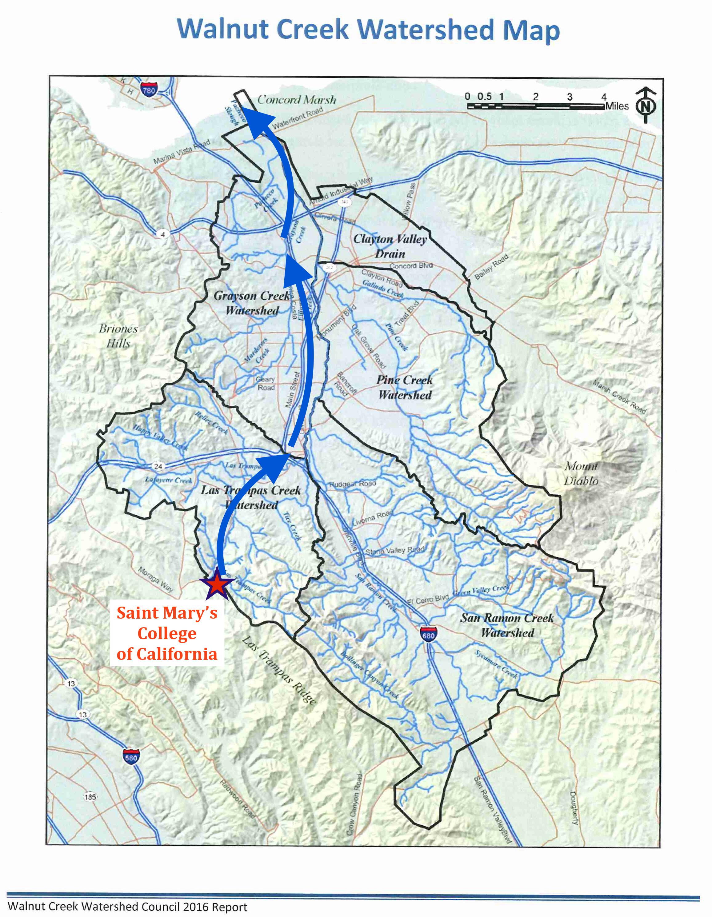 map of walnut creek