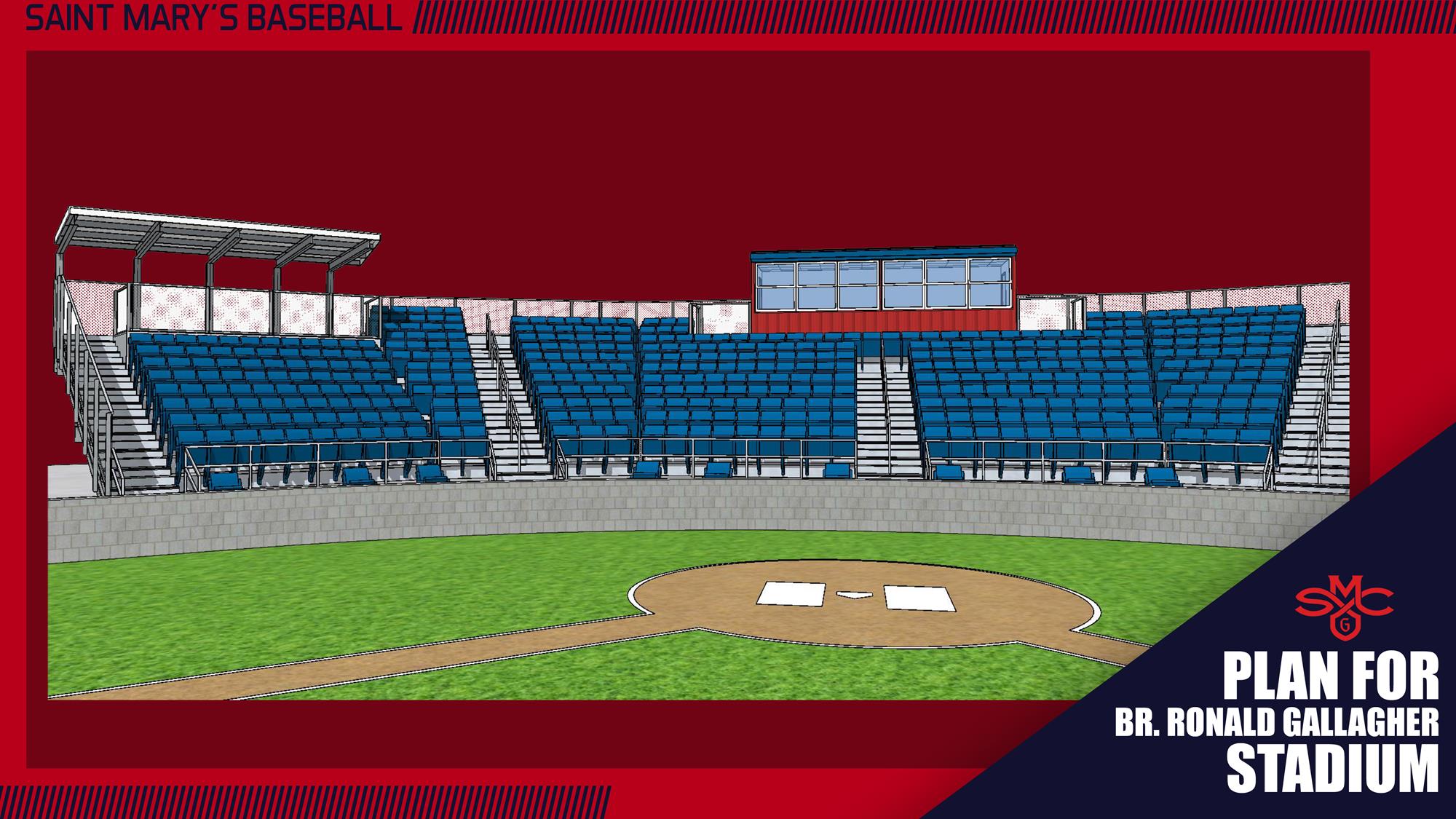 Architectural rendering of Br. Ronald Gallagher Stadium