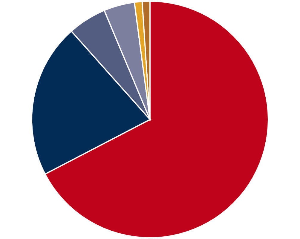 A pie graph