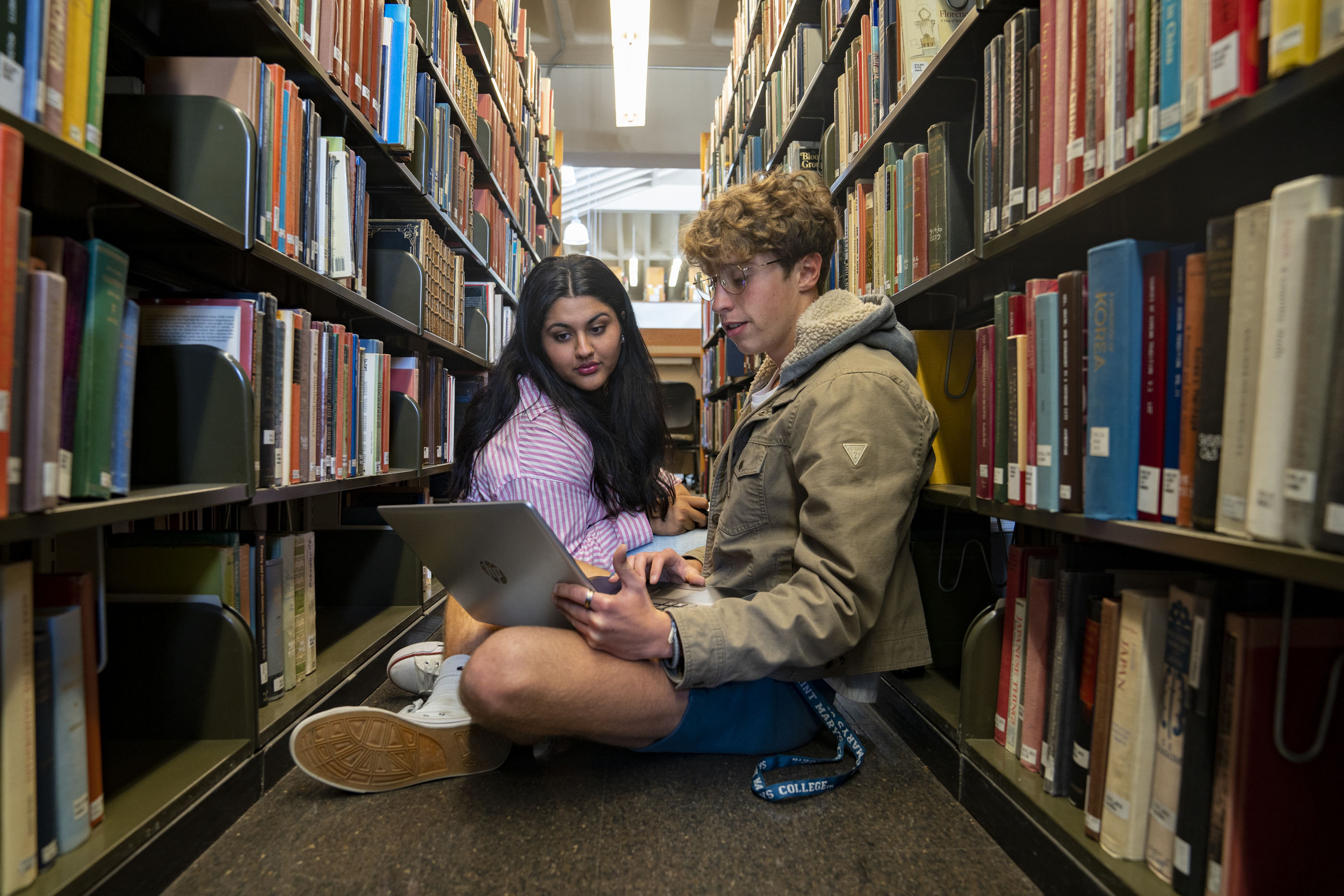 Gael students studying