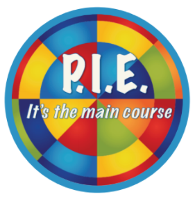 PIE Logo &quot;It's the main course.&quot;