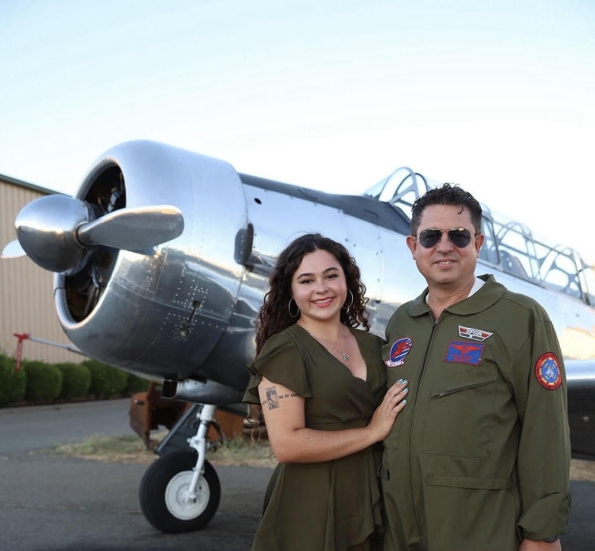 Bella Hoffman and her father