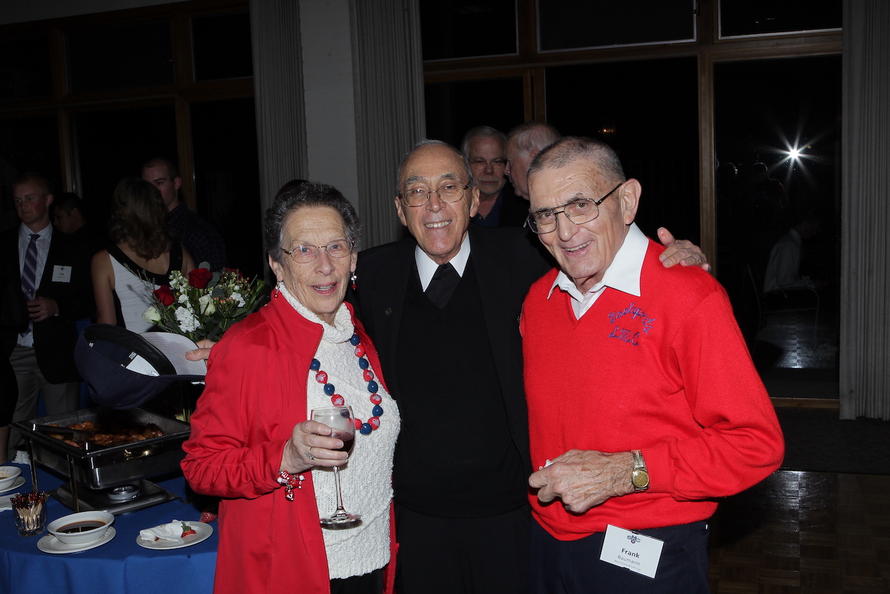 Anne Baumann, Br. Bernie LoCoco, and Frank Baumann