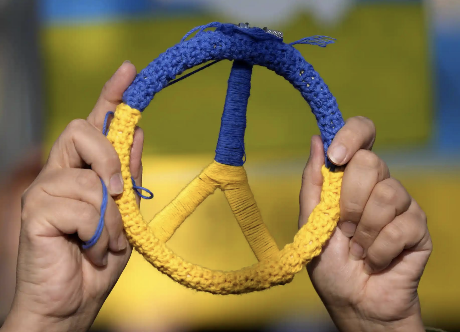 Ukraine peace symbol