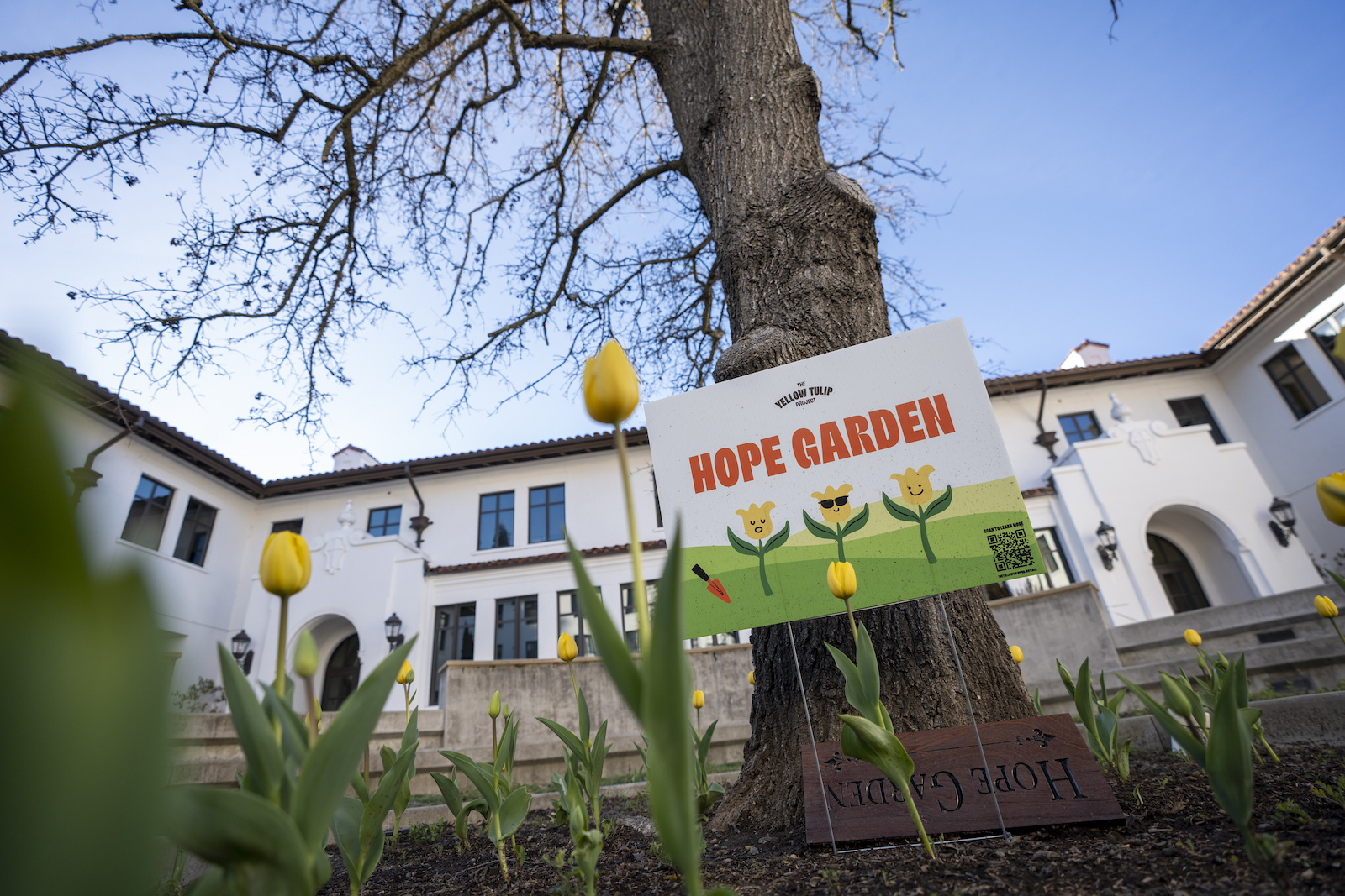 Hope Garden Sign Close up