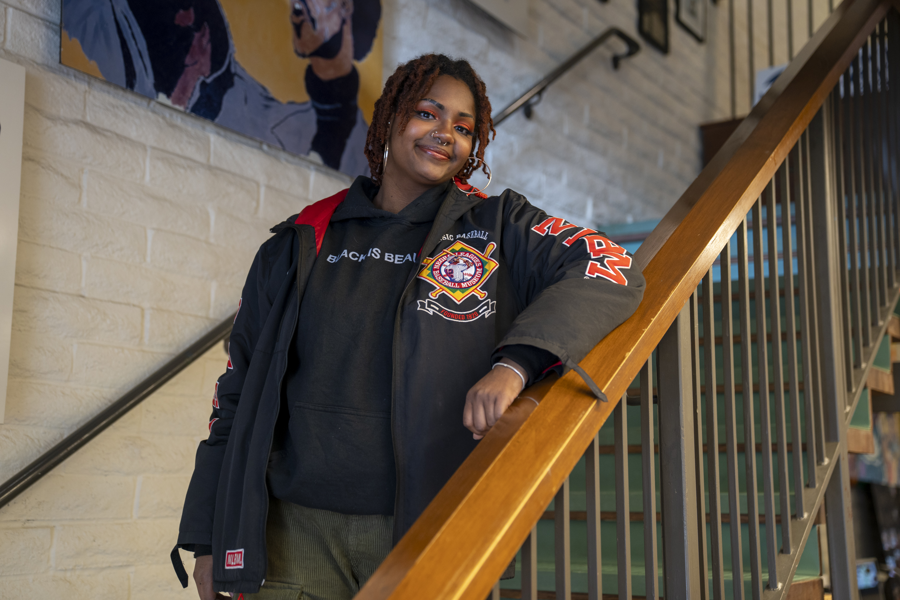 Jasmin Hill '23 in the Intercultural Center