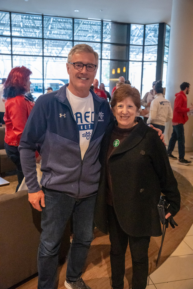 President Richard Plumb with Albany Mayor Kathy Sheehan