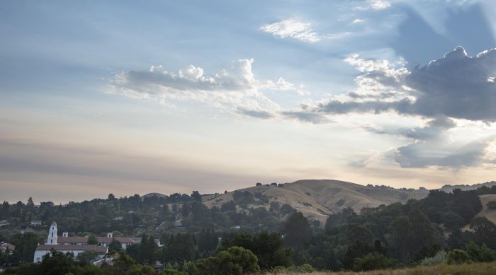 Beauty shot of sky and hills