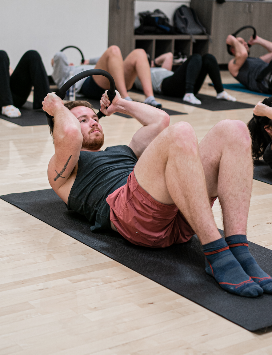 Studnets in Pilates Class