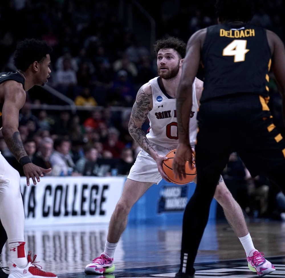 Basketball player Logan Johnson at NCAA tournament March 17, 2023