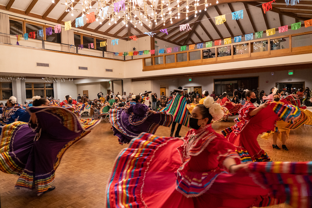 Ballet Folkorico dancers at the 2021 Our Lady of Guadalupe Celebration