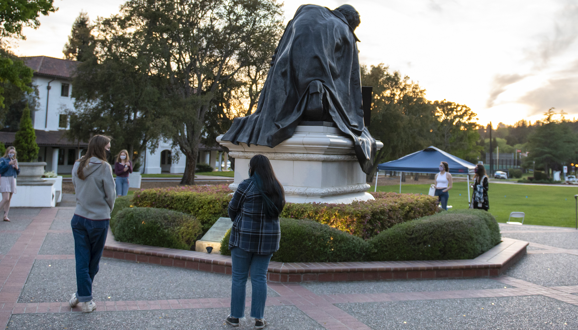 Take Back the Night vigil in 2021 on Saint Mary's campus