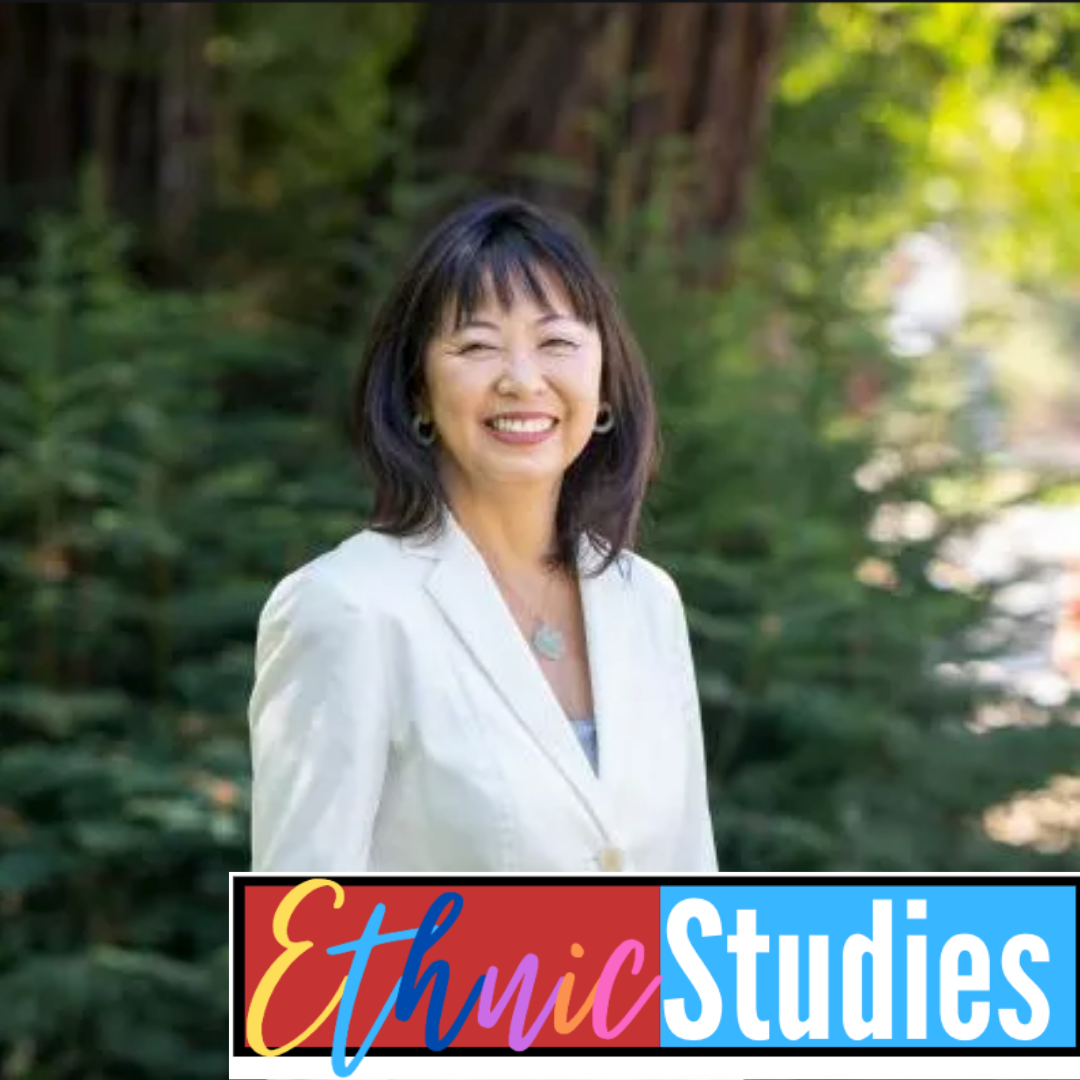 ethnic studies profile smiling in woods