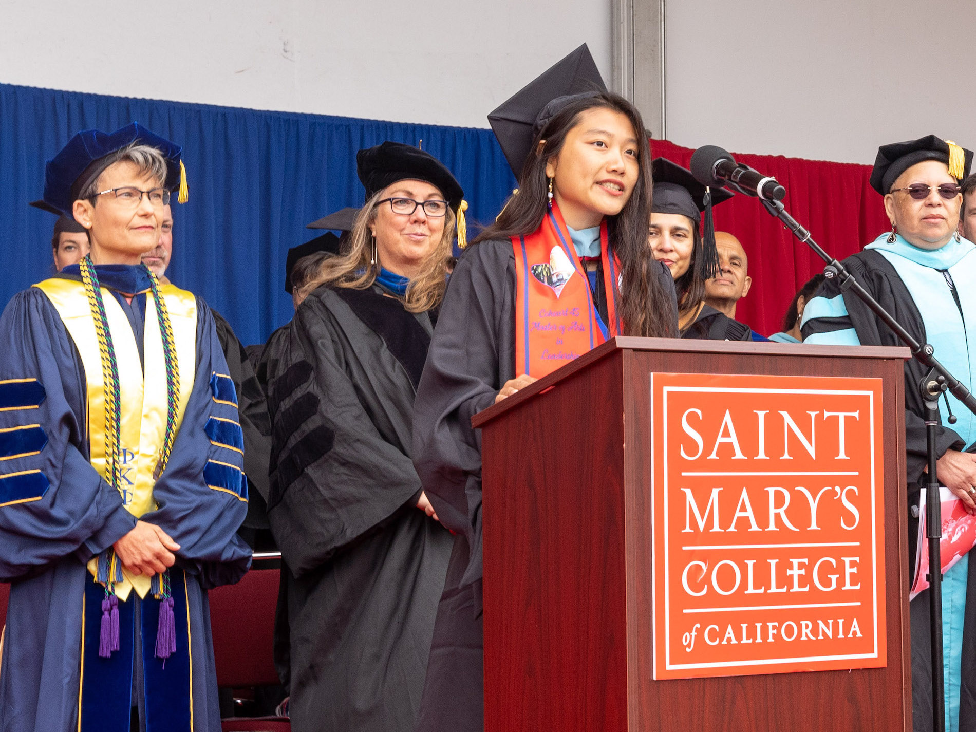 Kaiyun Chen MA '23 delivers invocation at 2023 Graduate and Professional Studies Commencement