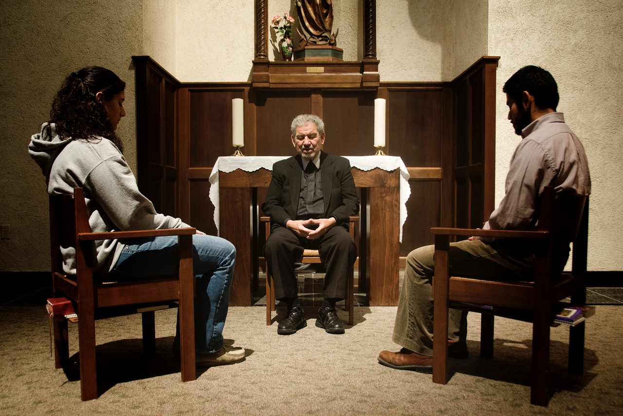 Brother Camillus leading meditation