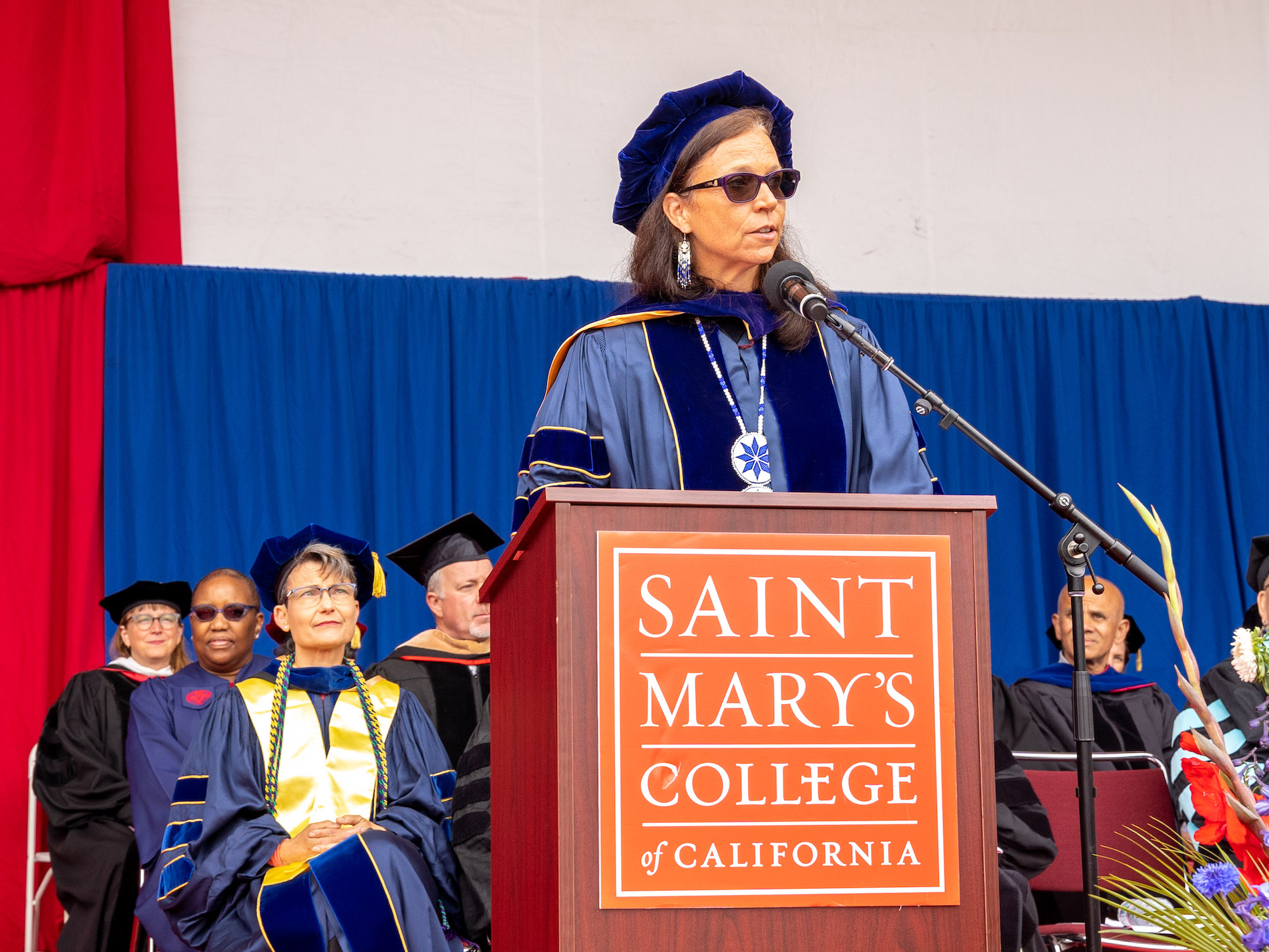 Dr. Karina Walters delivers Address at 2023 Graduate and Professional Studies Commencement