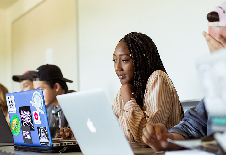 Saint Mary's Accounting Minor Student in Class