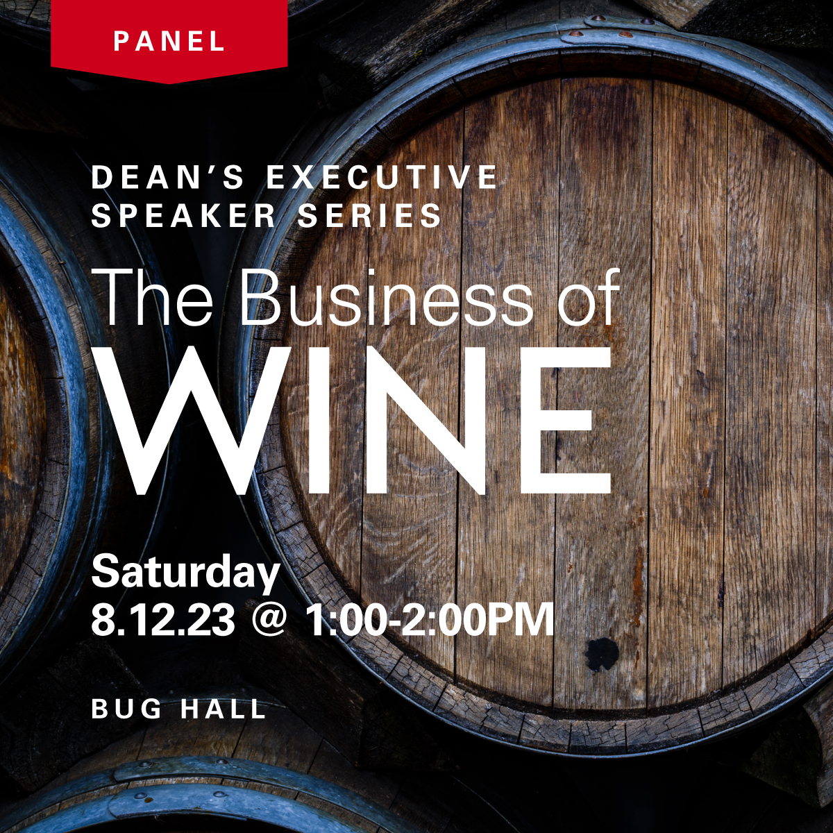 banner for saint mary's business of wine event