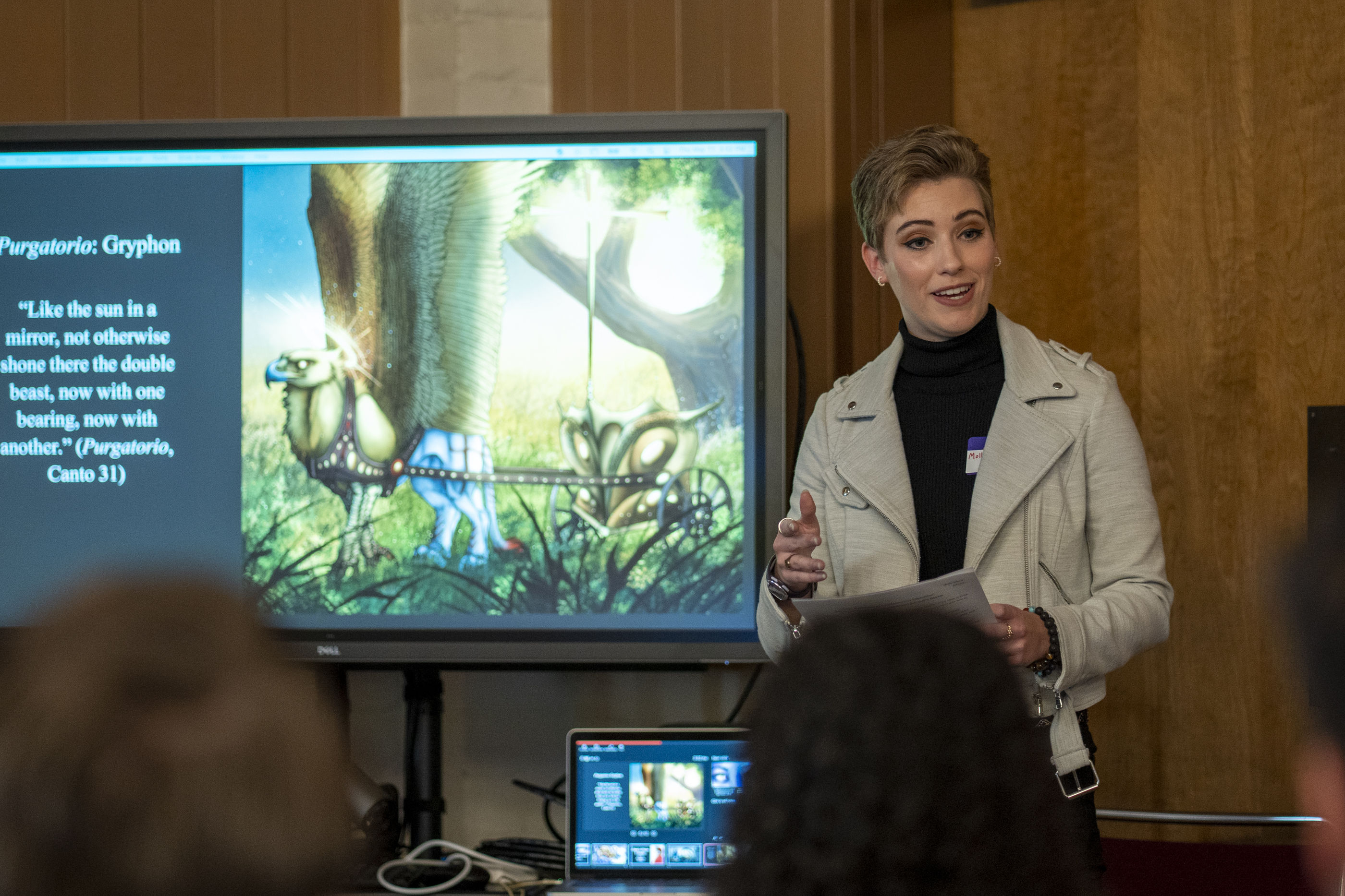 Molly Gilbert at the 2023 SMC Student Research and Creative Works Conference