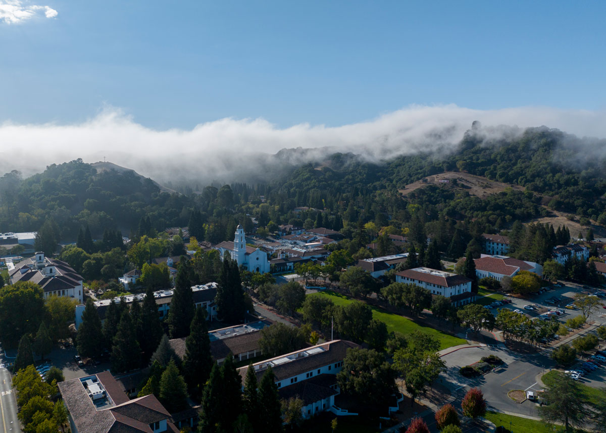 Aerial View of Saint Mary's College Campus