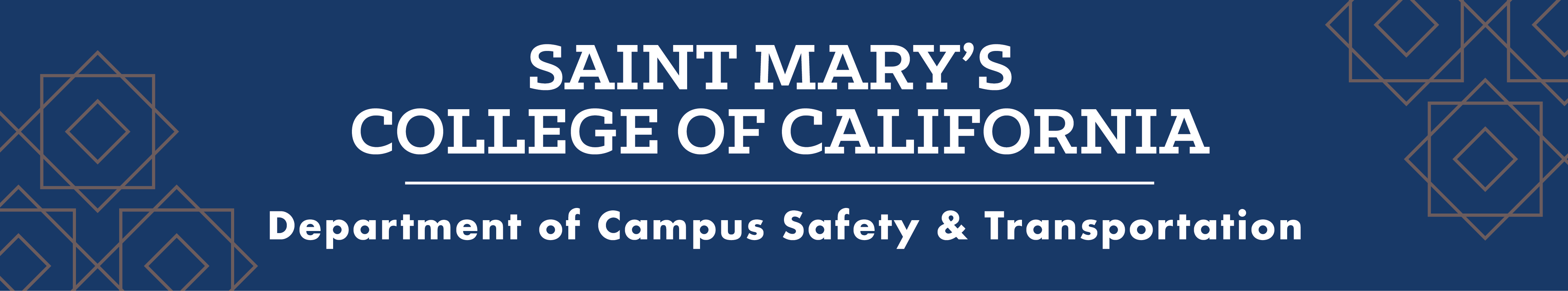 Campus Safety and Transportation banner