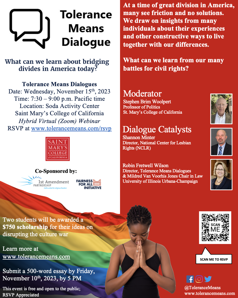 Tolerance Means Dialogue Flyer