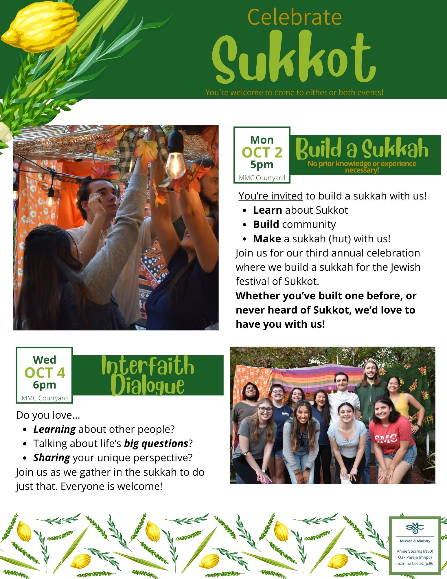 Sukkot events