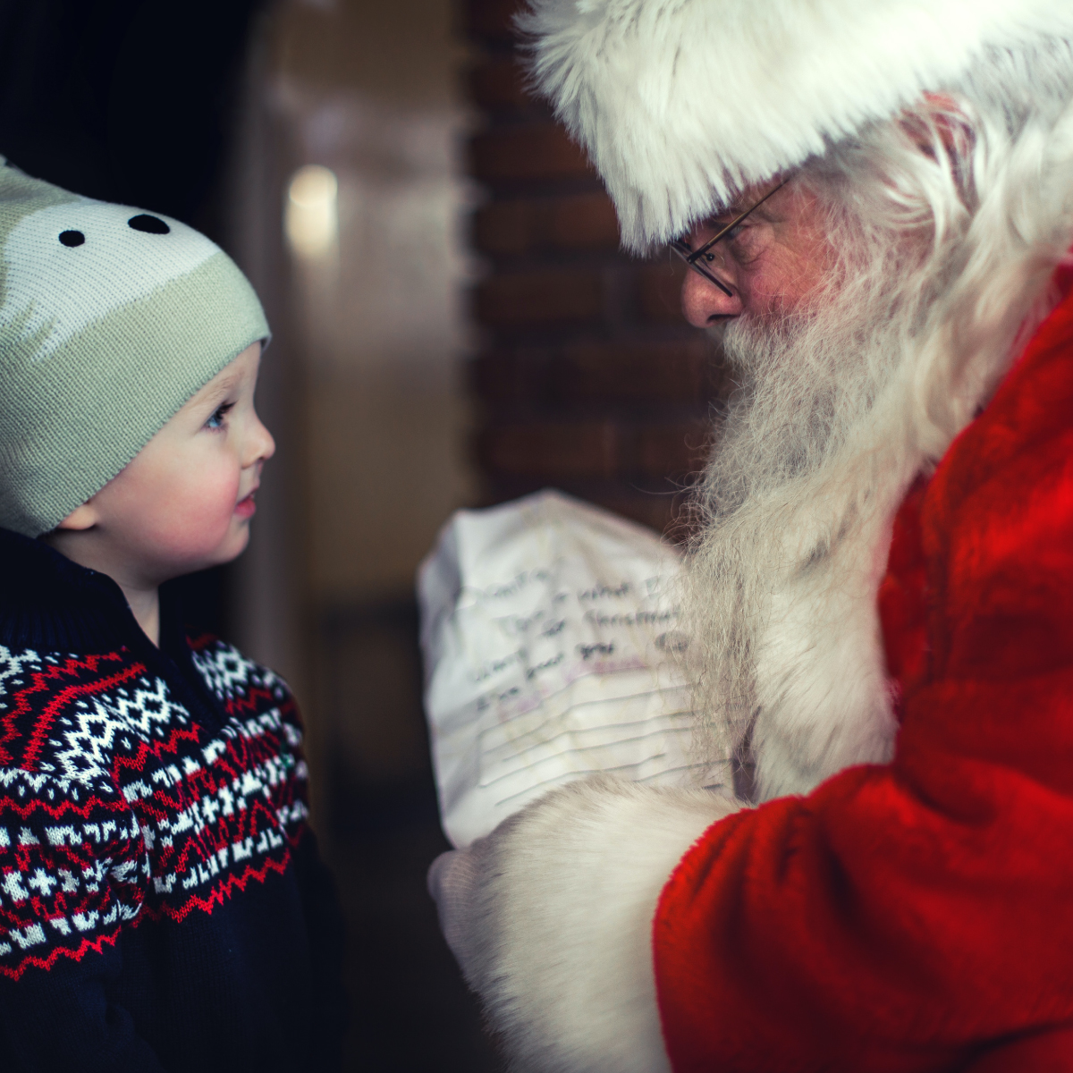 santa giving gifts