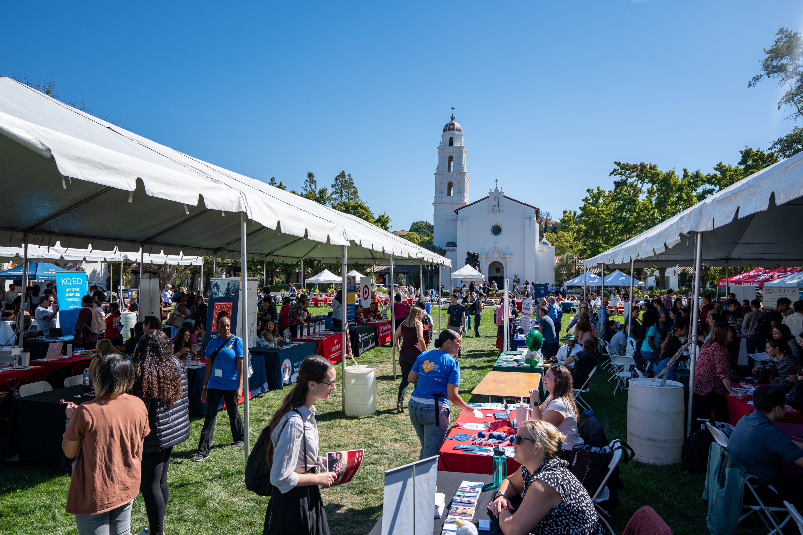 Wide Shot of Career Fair w/ Chapel
