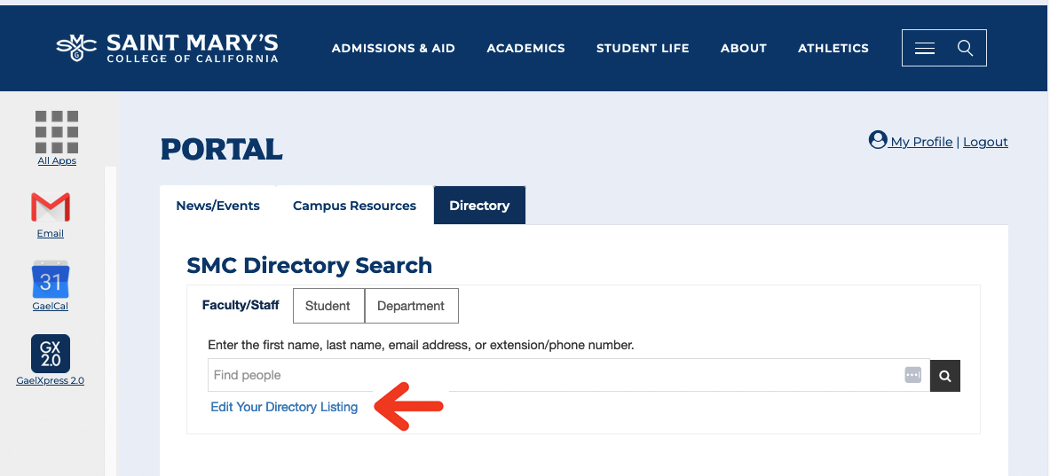 MySMC Directory Search