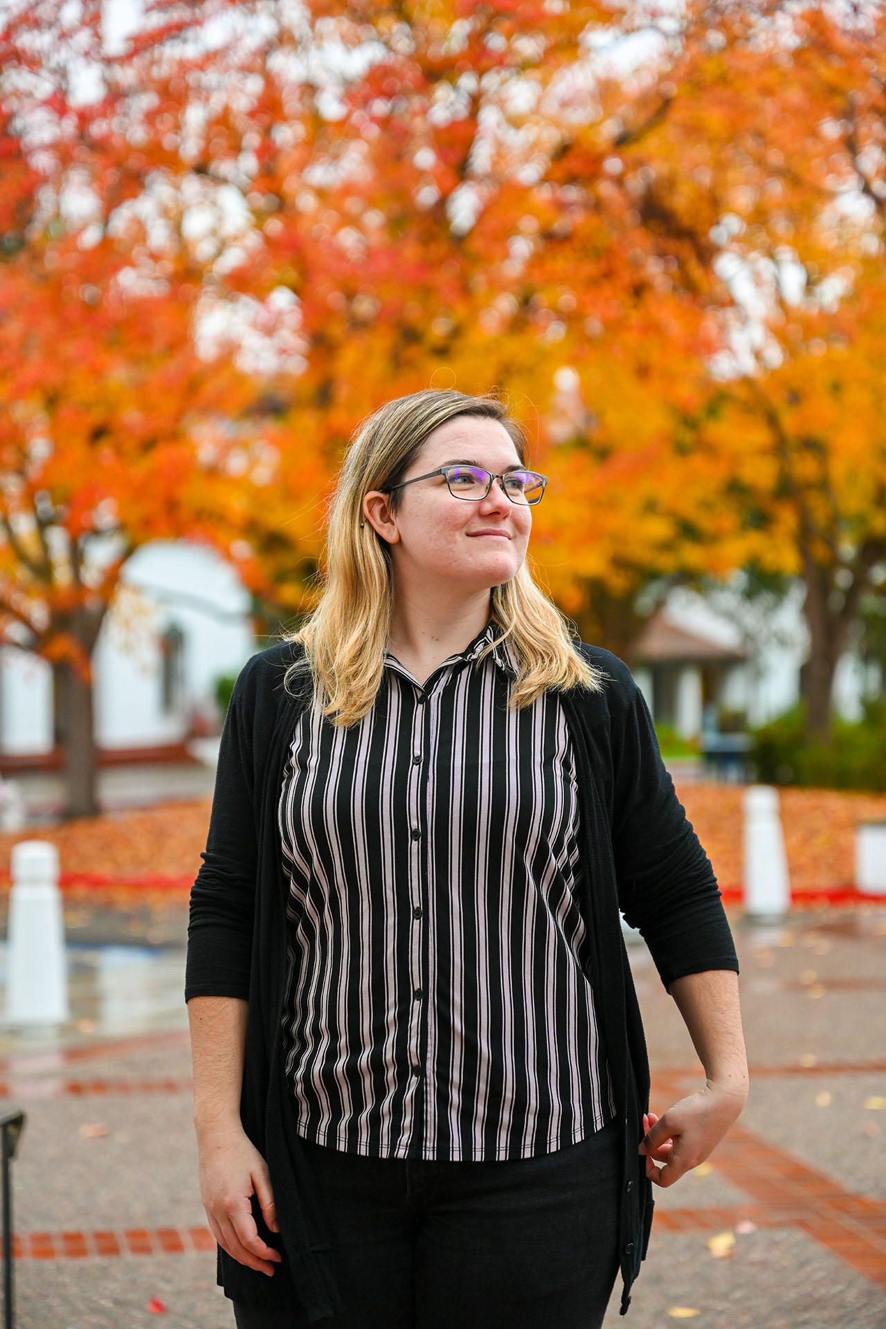 Kindra and fall foliage