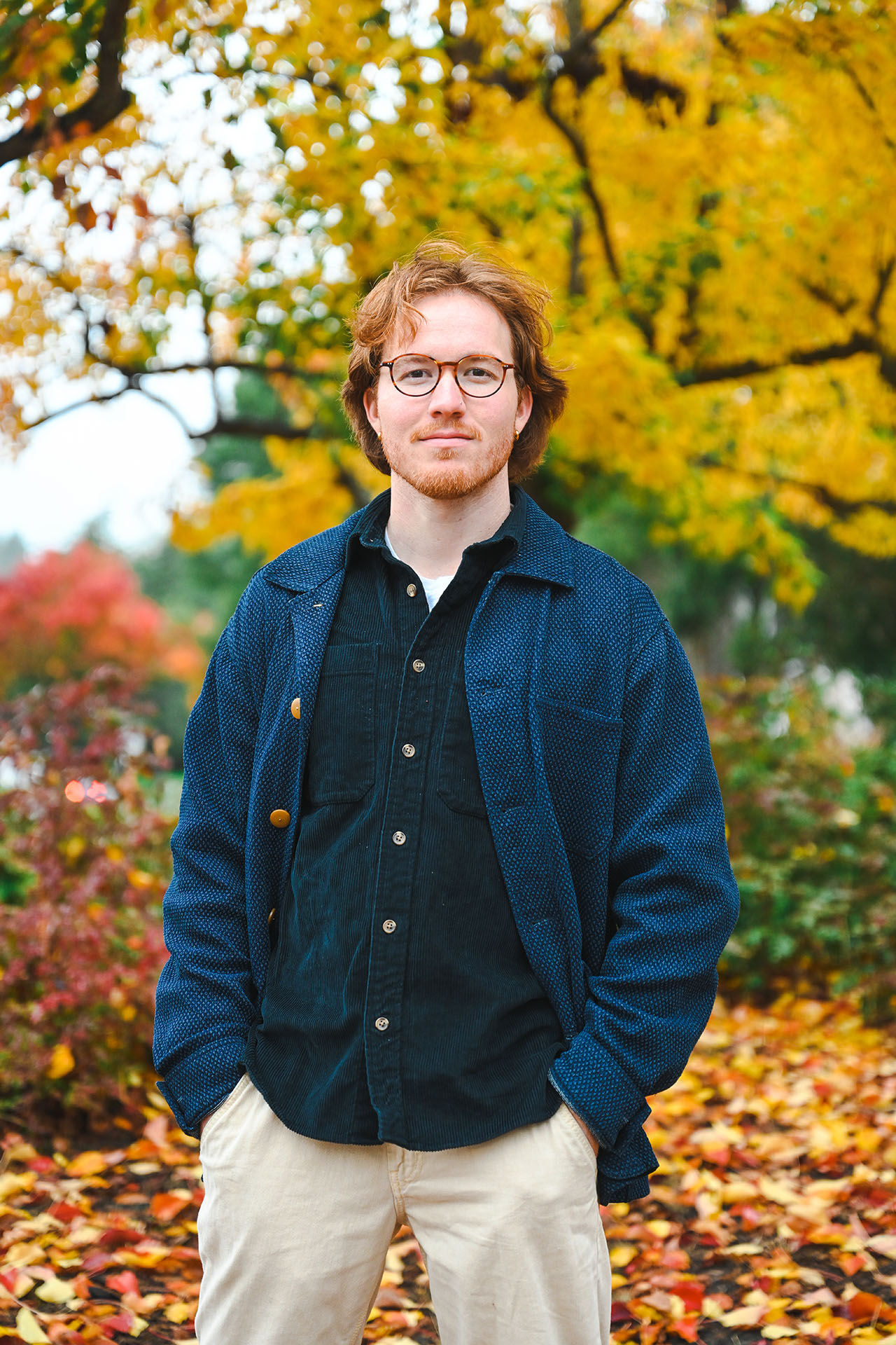 Ryan with fall foliage