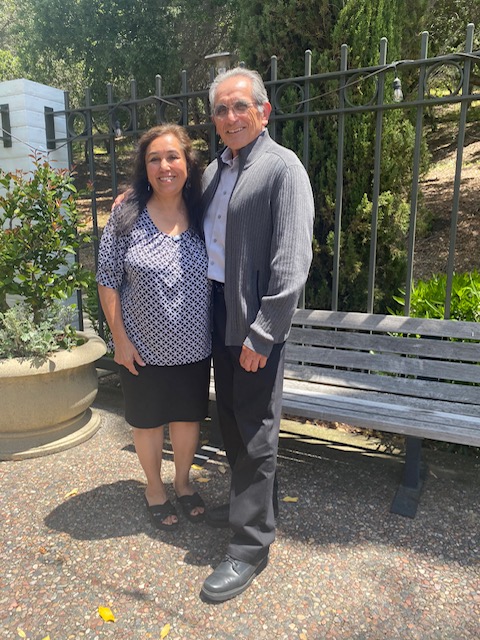 Elizabeth Sandoval '76 and Miguel Gonzales '76 present day