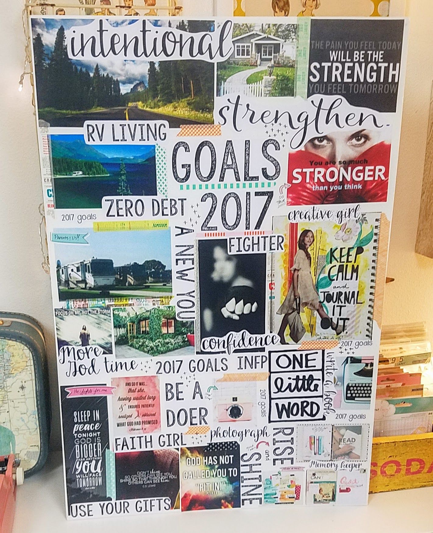 Picture of a vision board