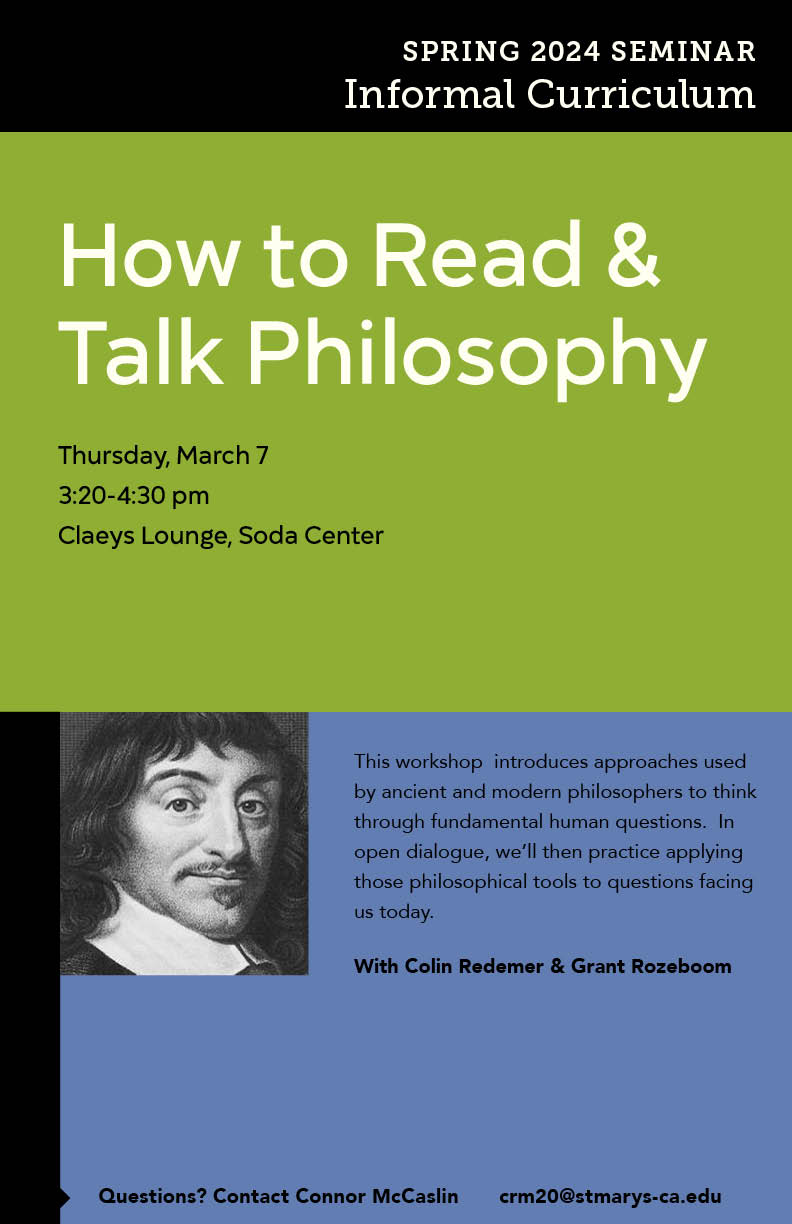 How to Read &amp; Talk Philosophy Flyer