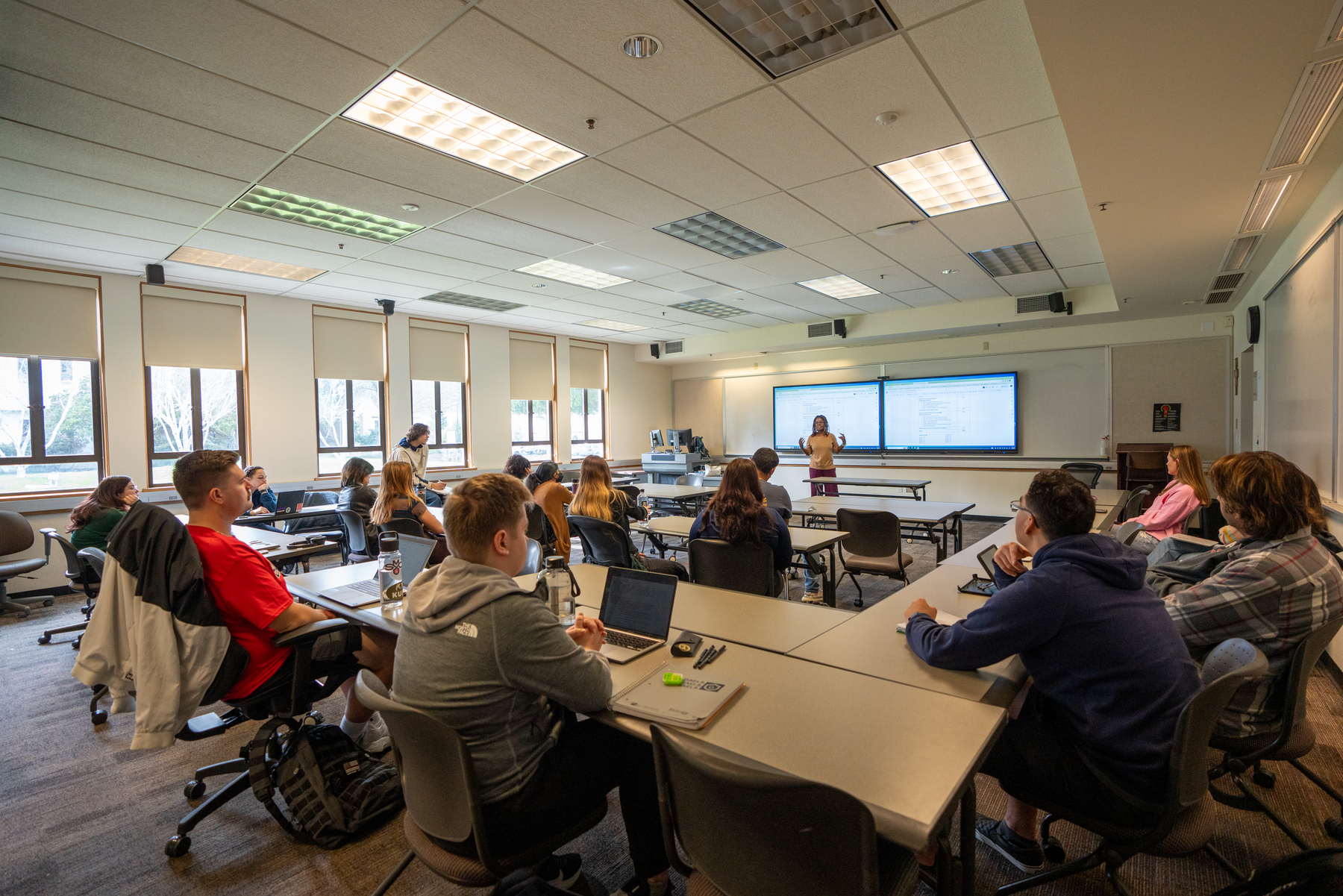 Students in a classroom