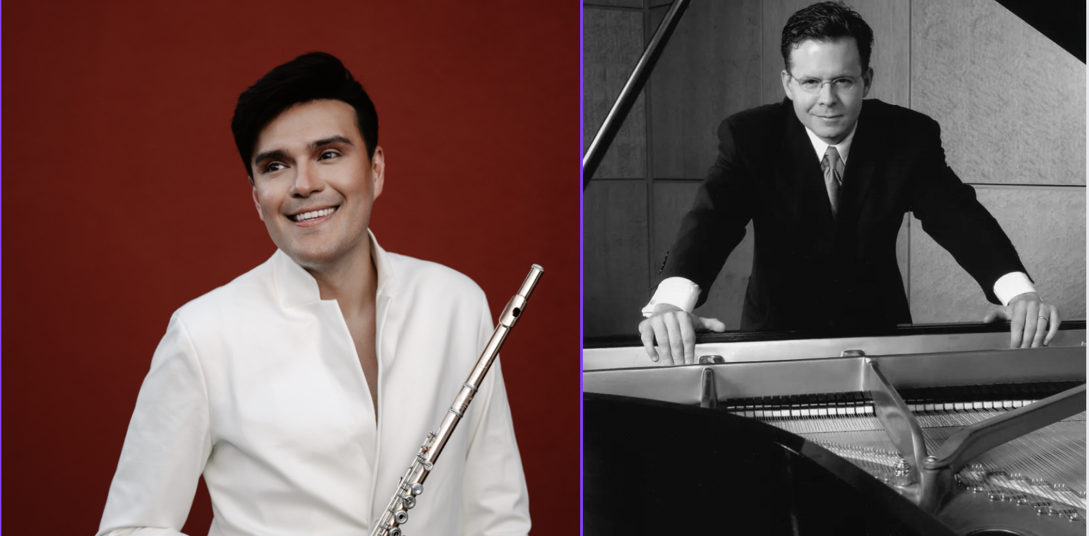 Guest recitalists Rayo Furuta with his flute and Scott Holden with his piano