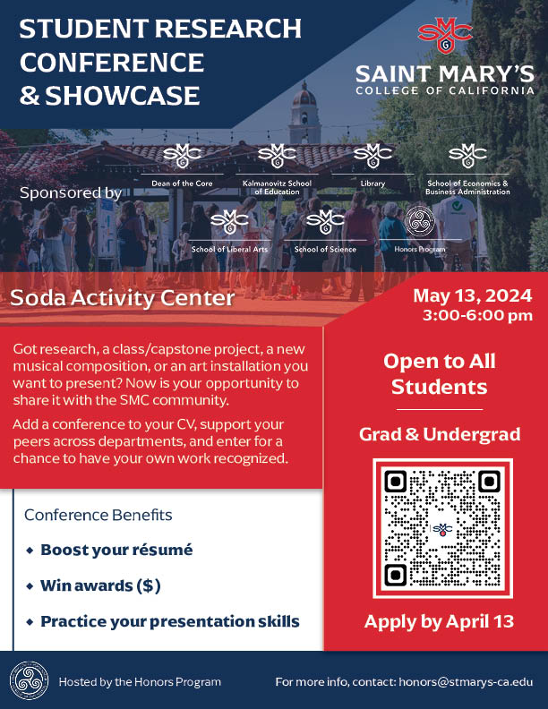 SMC Student Research Conference & Showcase | Saint Mary's College