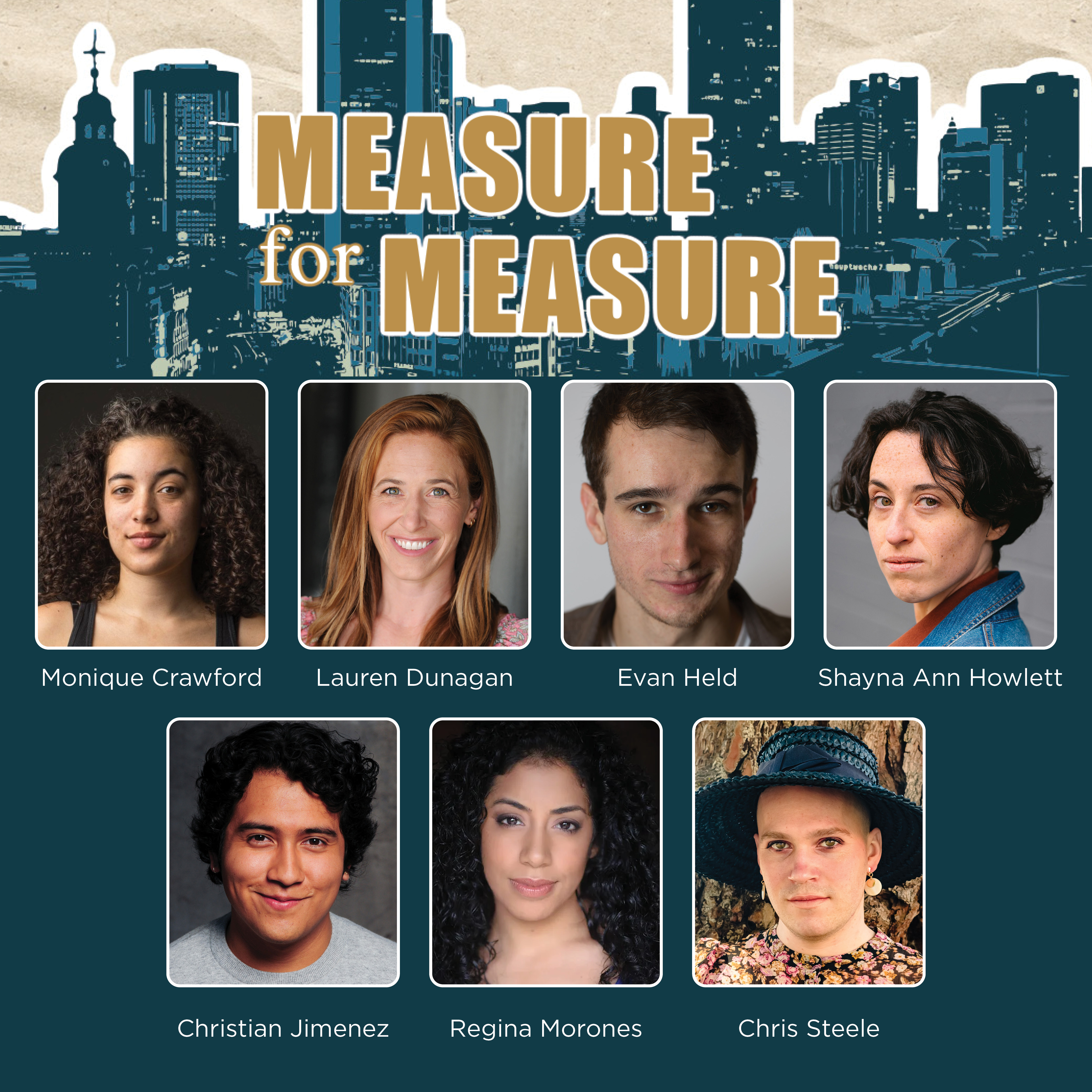 Cast of ACT's production of "Measure for Measure" at SMC