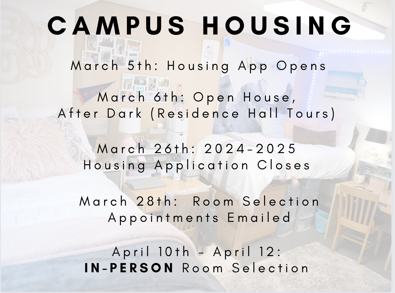 housing dates 24-25
