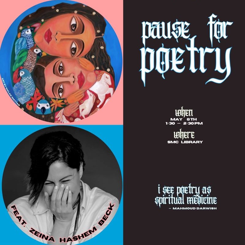 event flyer for Pause for Poetry; all text in event post