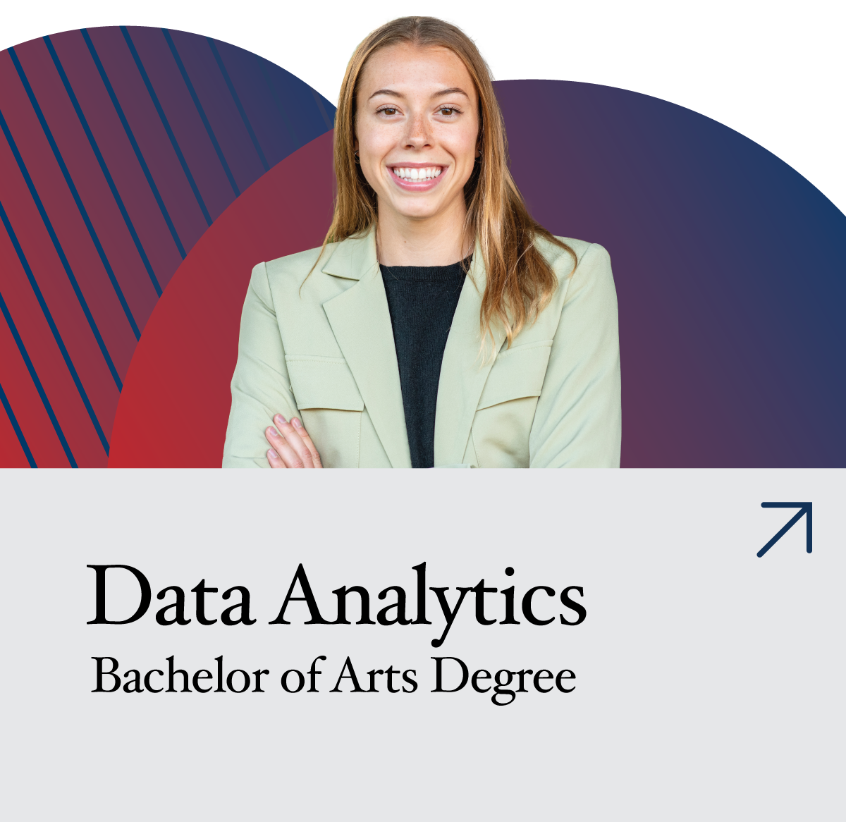 photo of young woman earning her data analytics degree