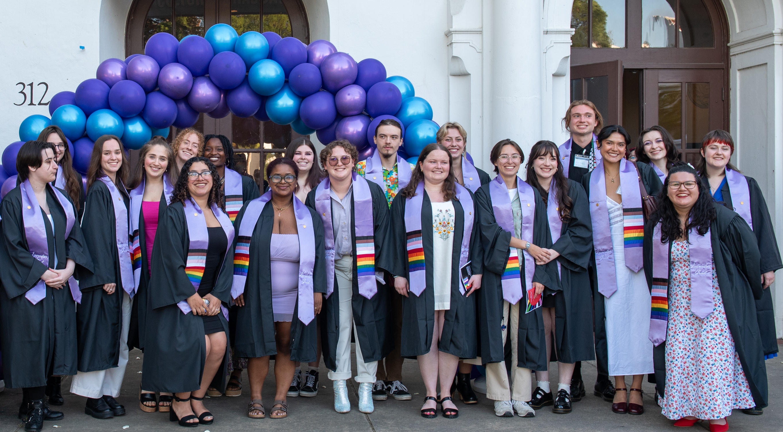 Group shoot of 2024 Lavender Graduates