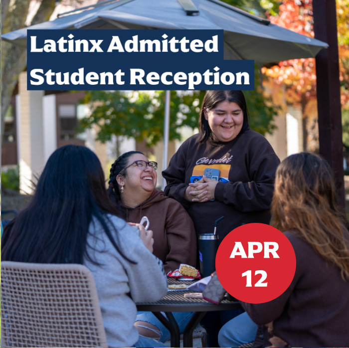 four students at a table