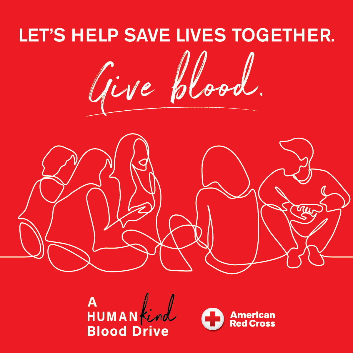 Let's help save lives together give Blood