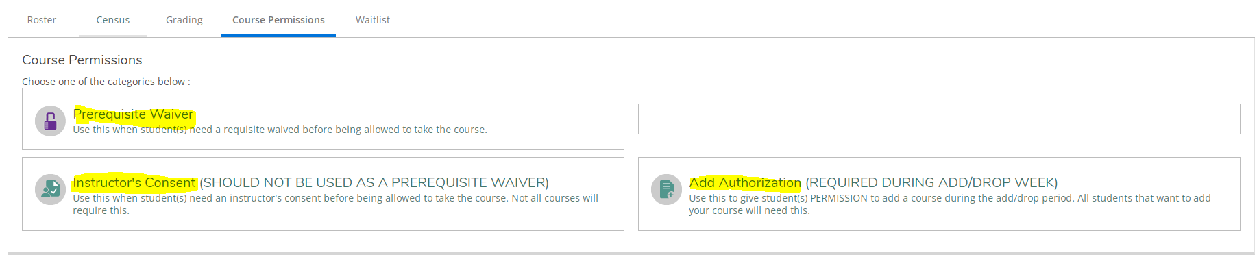 Course Permissions on GXP2.0